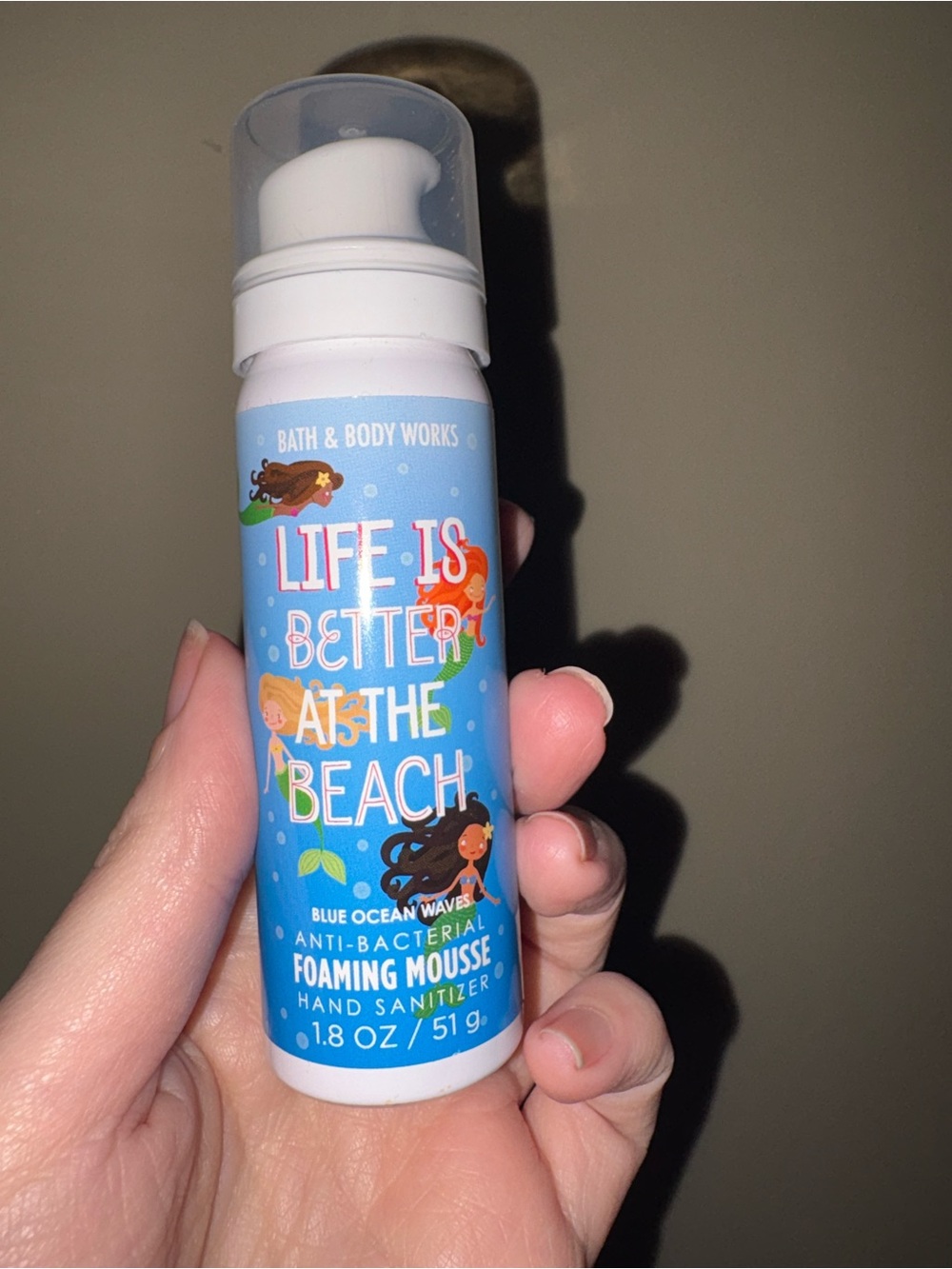 Bath & Body Works Blue 'Life Is Better at the Beach' Foaming Hand Sanitizer